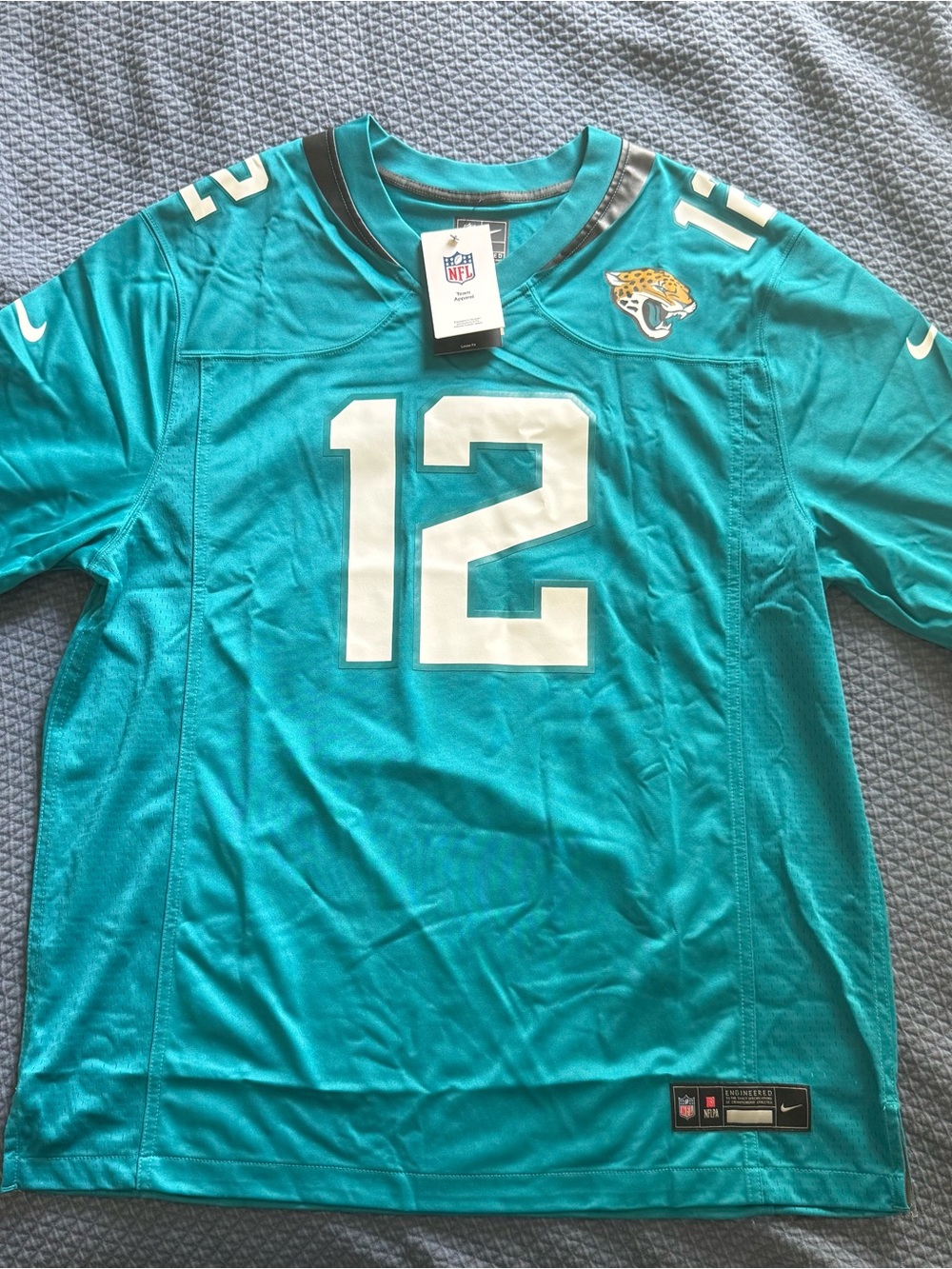Nike Men’s Travis Hunter #12 Teal Authentic Jersey